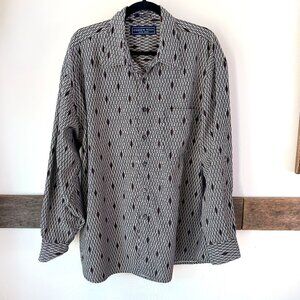 Andrew Fezza New York Men's‎ Button Down Ultra Feel Shirt Artistic XL